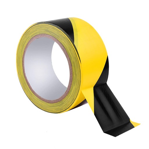 SILNÉ OZNAČENIE ZDRAVIA A BEZPEČNOSTI VÝSTRAŽNÁ LEPIACA PÁSKA, ŽLTÁ A ČIERNA 48 mm x 33 m