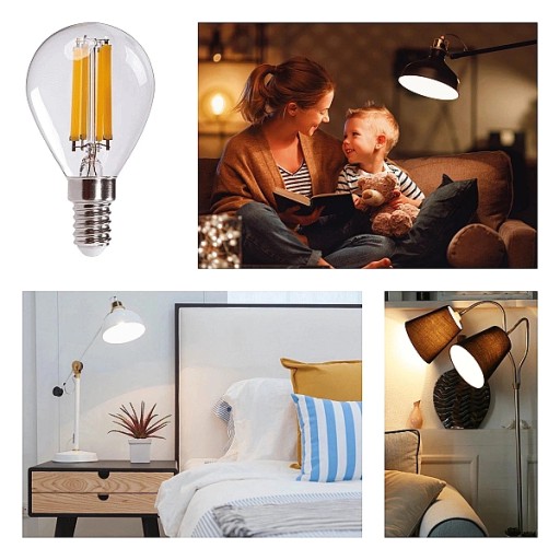 Kanlux LED žiarovka Ozdobná guľa E14 6W=60W Neutrálna biela