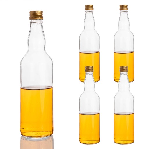 5x FĽAŠE NA NÁTERY BIMBER WHISKY VODKA ŠŤAVA OLIVOVÝ OCET 500 ML 0,5 l