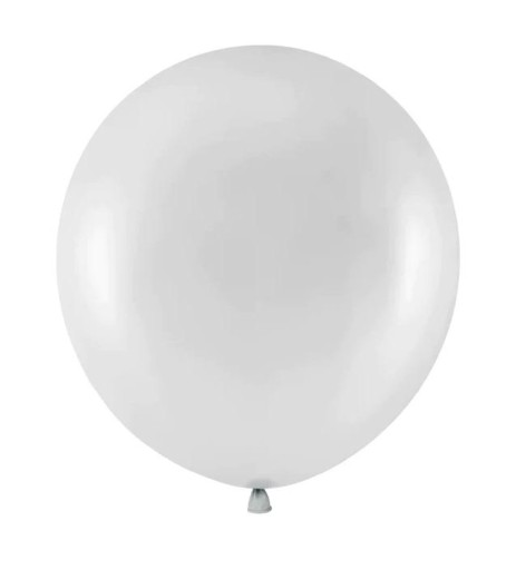 BIELA guľa, XXL balón na balónové girlandy, dekor BIELY GIANT, 45 cm