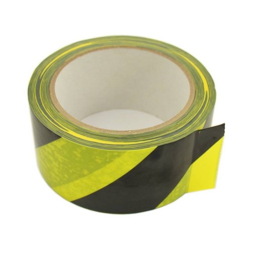 Žlto-čierna samolepiaca výstražná páska 50 mm x 33 m