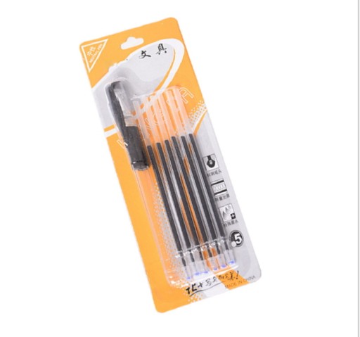 Gélové pero 0,5 mm + 6 náplní SET na blistri