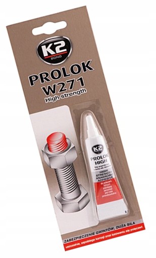 M7X91 K2 PROLOK HIGH Červený prostriedok na zaistenie skrutiek