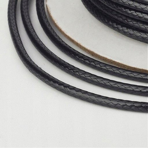 VEĽKOOBCHOD Polyesterová šnúrka na bižutériu Snake Black Fusible lesklá 10m 1mm