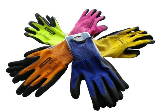 Nylon+latexové pracovné rukavice Ardon Petrax žlté 10