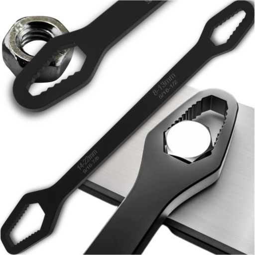 Univerzálny dvojhlavý vidlicový kľúč, palcový 8-22 mm torx
