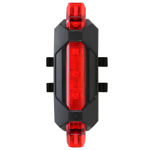 VÝKONNÁ LED ZADNÁ BICYKELOVÁ LAMPA 4 USB REŽIMY 110mAh VODOtesné IP44