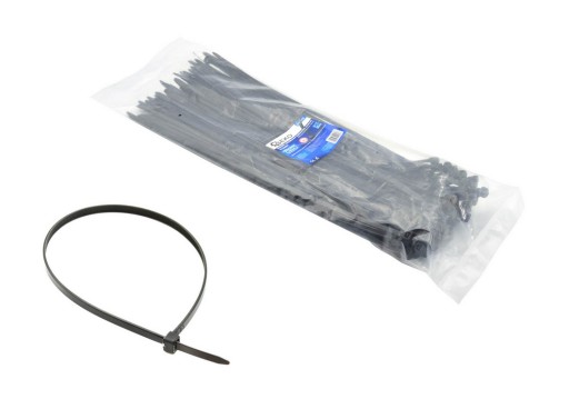 Čierne nylonové sťahovacie pásky 150x3,6 mm UV 100s