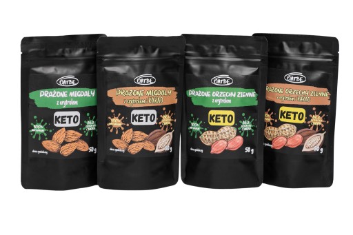 OATBE KETO Pražené mandle s erytritolom | Bez pridaného cukru |