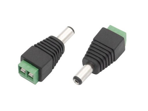 KONEKTOR PRE 24V KAMERY s LED PÁSKOM DC PLUG 2.1 / 5.5