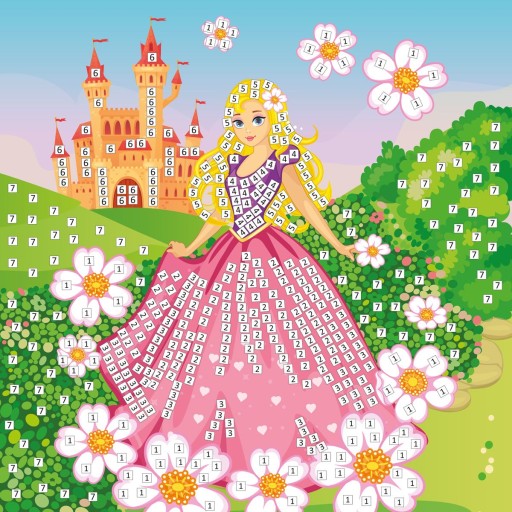 Trblietavá penová mozaika Princess Scrapbook