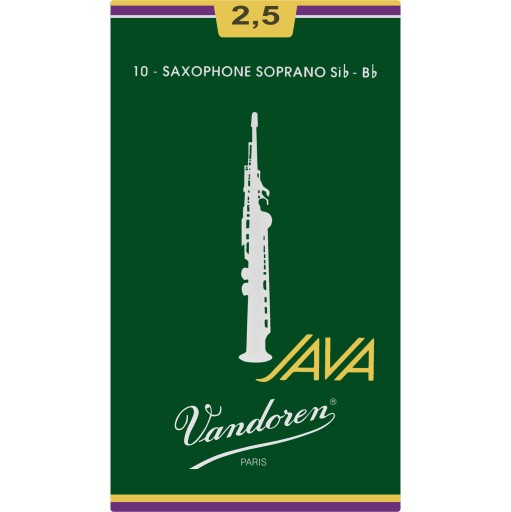 VANDOREN JAVA GREEN soprán saxofón jazýček 2.5