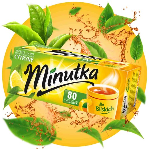 Čierny Express čaj s citrónom Rodinné balenie 112g 80T Minútka
