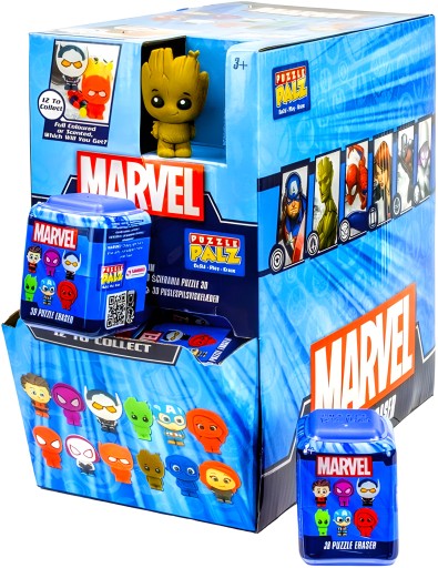 MARVEL SÚPRAVA GUMA NA POSTAVKY PREKVAPENIE 3D PUZZLE