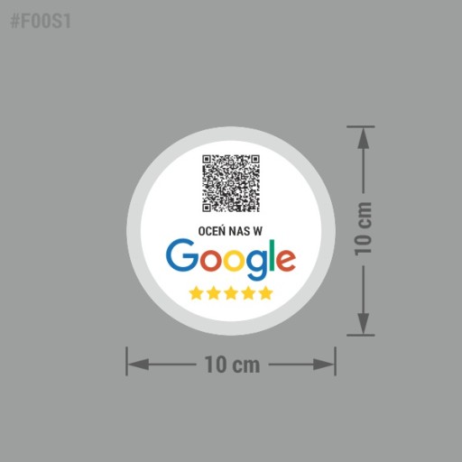 Ohodnoťte nás na nálepke Google QR 10x10