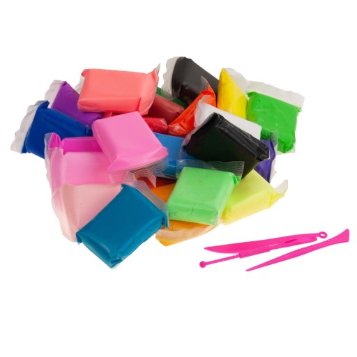 FOAM CLAY 24 KS POLYMÉROVÉ HLINY PENOVÉ NOŽE