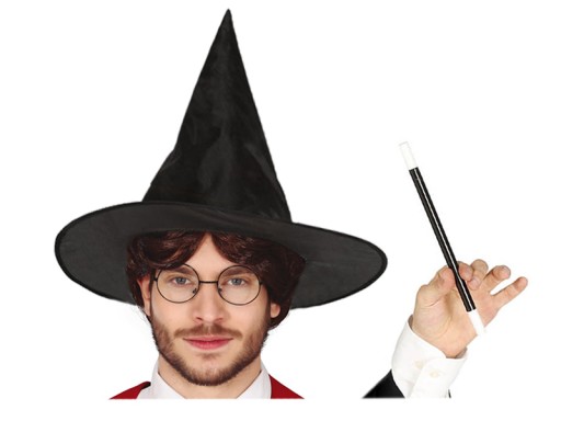 Kúzelnícky čiernobiely krátky čarodejnícky prútik