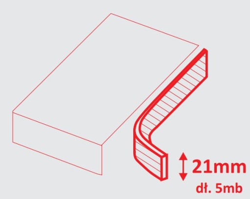 Nábytkové lemovanie dyha s lepidlom 21mm 500cm Dub svetlý 316