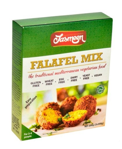 Falafel Mix, Zeleninové rezne v prášku 200g Jasmeen