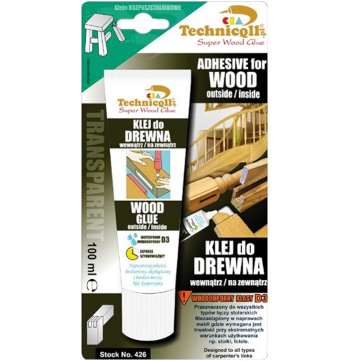 VODEODOLNÉ LEPIDLO NA DREVO RÝCHLO VIAZANÉ EKOLOGICKÉ ODOLNÉ 100ML 426