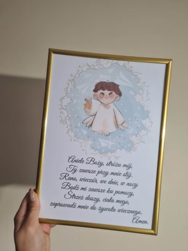 Plagát Anjel Boží modlitba