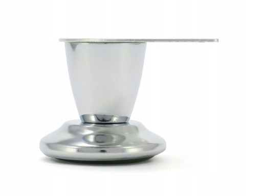 NÁBYTOK NOHÝ NÍZKA, CHROMOVANÁ 52 MM DZ055 MASÍV 5 CM