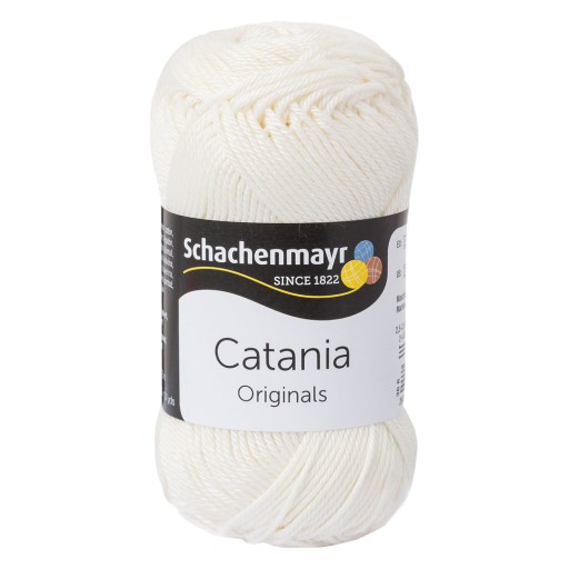 50g priadza 100% bavlna Catania krémovo biela 105
