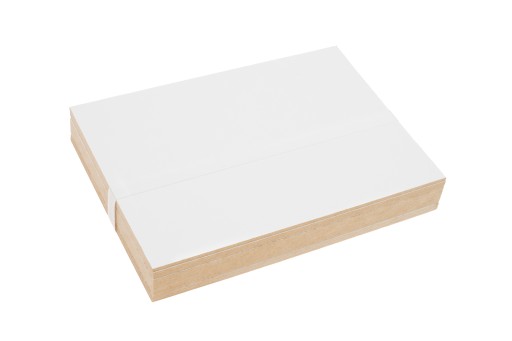 10x HDF Biela - 3mm - A5 210x148mm - rezanie laserom