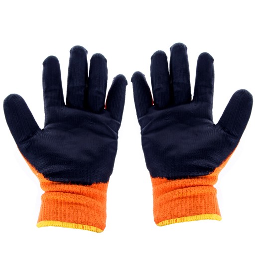 Zateplené zimné rukavice, potiahnuté latexom 10