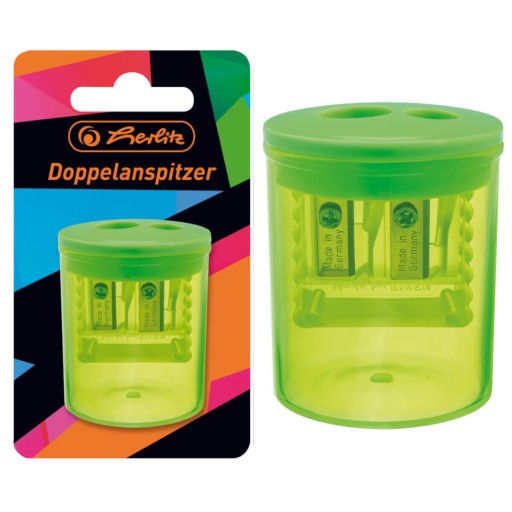 Art Neon HERLITZ dvojité orezávatko s nádobkou