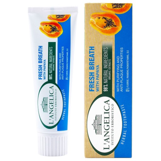 L'Angelica Fresh zubná pasta pre svieži dych s papája 75 ml
