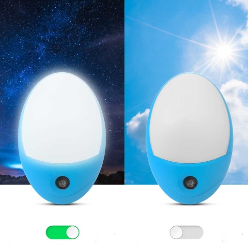 LED NOČNÁ LAMPA PRE KONTAKT + SNÍMAČ SÚMRAK