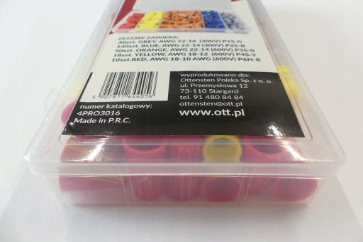 SET koncoviek, drôtené káblové oká, 158 ks