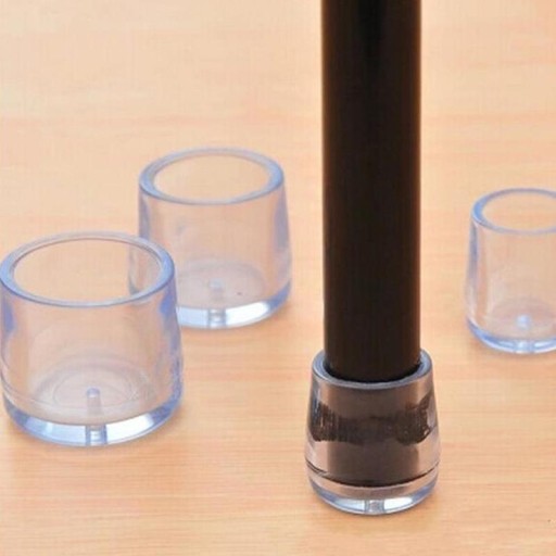4x silikónové podložky poťahy na nohy nábytkových stoličiek 18 mm