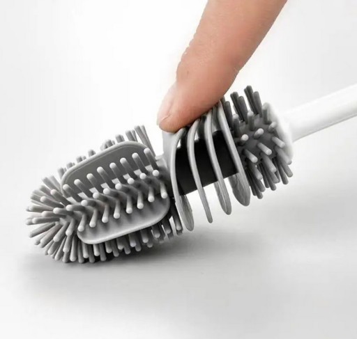 SILIKÓNOVÁ SILIKONOVÁ KEFKA NA UMÝVANIE FĽAŠÍ PRE DETI A BOJČATÁ - HYGIENA