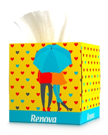 Renova Love obrúsky na tvár 50 ks