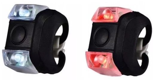 BIKE SVETLÁ LED CYKLISTICKÁ LAMPA PREDNÁ ZADNÁ 2KS
