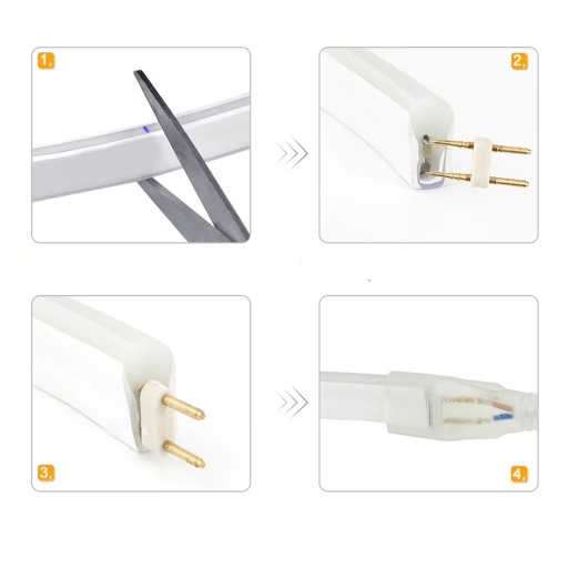 Vidlice pre NEON LED flex pás