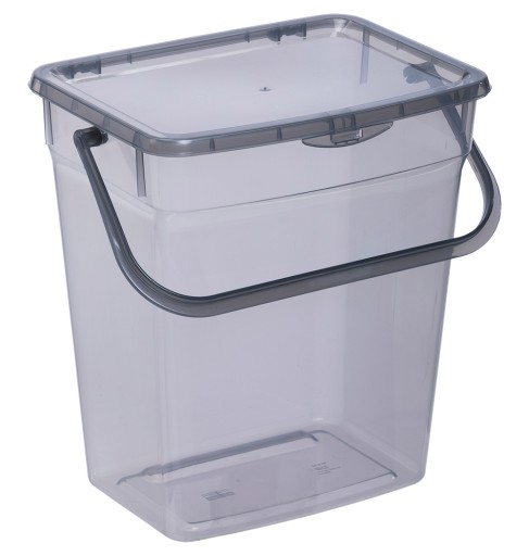 Nádoba na prášok 6l, Plast Team sivá/transp.
