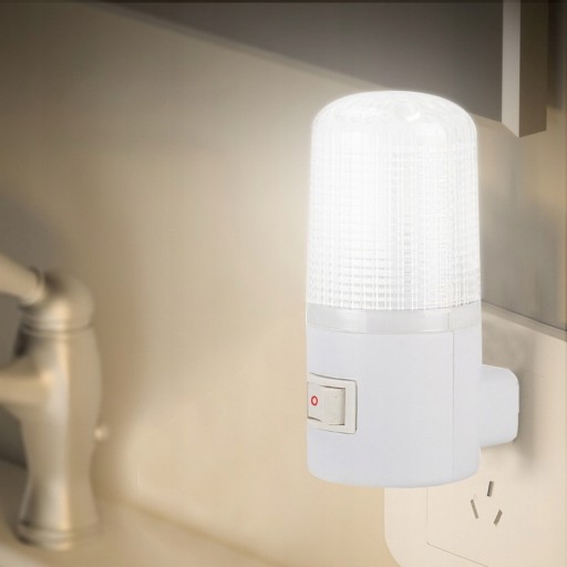 LED NOČNÁ LAMPA PRE KONTAKTNÉ VÝKONNÉ BIELE SVETLO