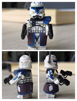 Figúrka Bricks SW Clone Trooper Captain Rex