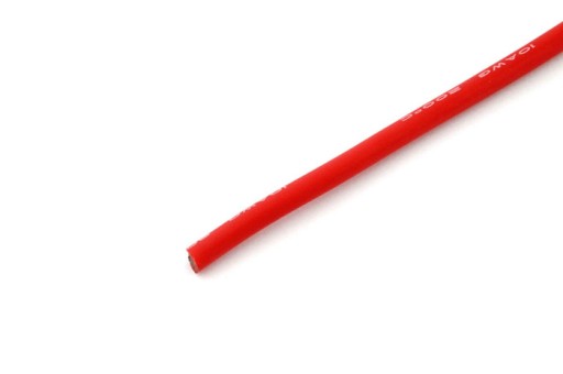 Silikónový kábel 5,3 mm2 (10AWG) (červený) 1m