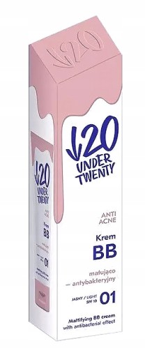 UNDER TWENTY ZMATŇUJÚCI ANTIBAKTERIÁLNY BB KRÉM 01