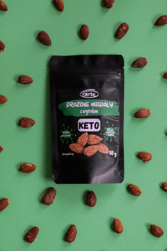 OATBE KETO Pražené mandle s erytritolom | Bez pridaného cukru |