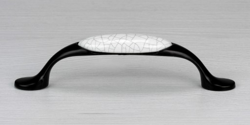 RETRO PORCELÁNOVÁ ÚCHYTKA NA NÁBYTOK S DEKOR ÚCHYTKA KUCHYNSKEJ SKRINÍK 96MM