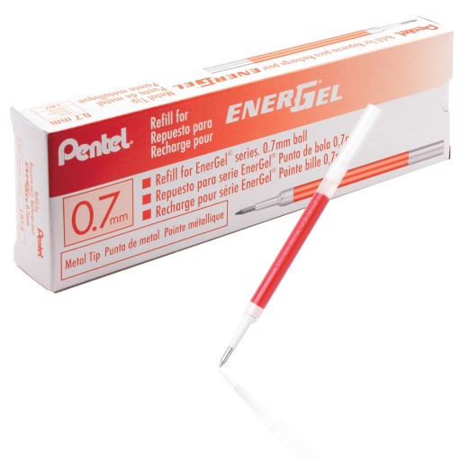 Náboj Pentel Energel 0,7mm LR7 červený