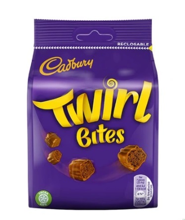 1x95g CADBURY Twirl Bites Chocolates UK
