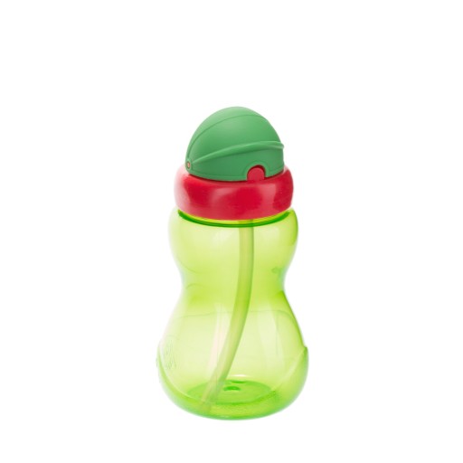 CANPOL Hrnček, fľaša na vodu so slamkou, tuba, 270 ml, 4 farby