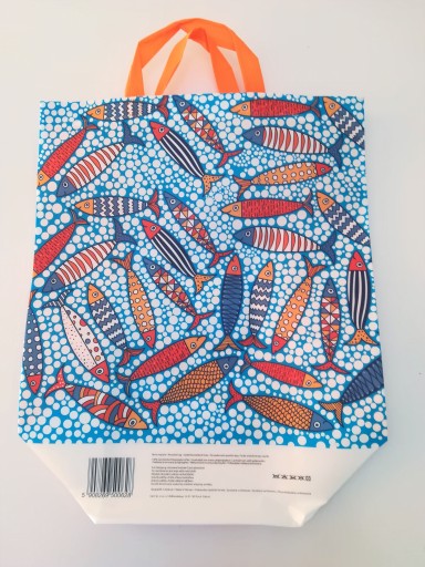 SONIC BAG s ušami 370x370x116mm GAM farebná LAMINOVANÁ BAG in Fish