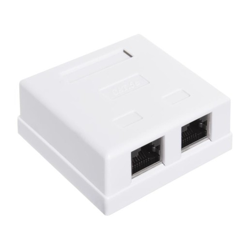 Zásuvka STP cat.5e na povrch 2xRJ45 ALANTEC